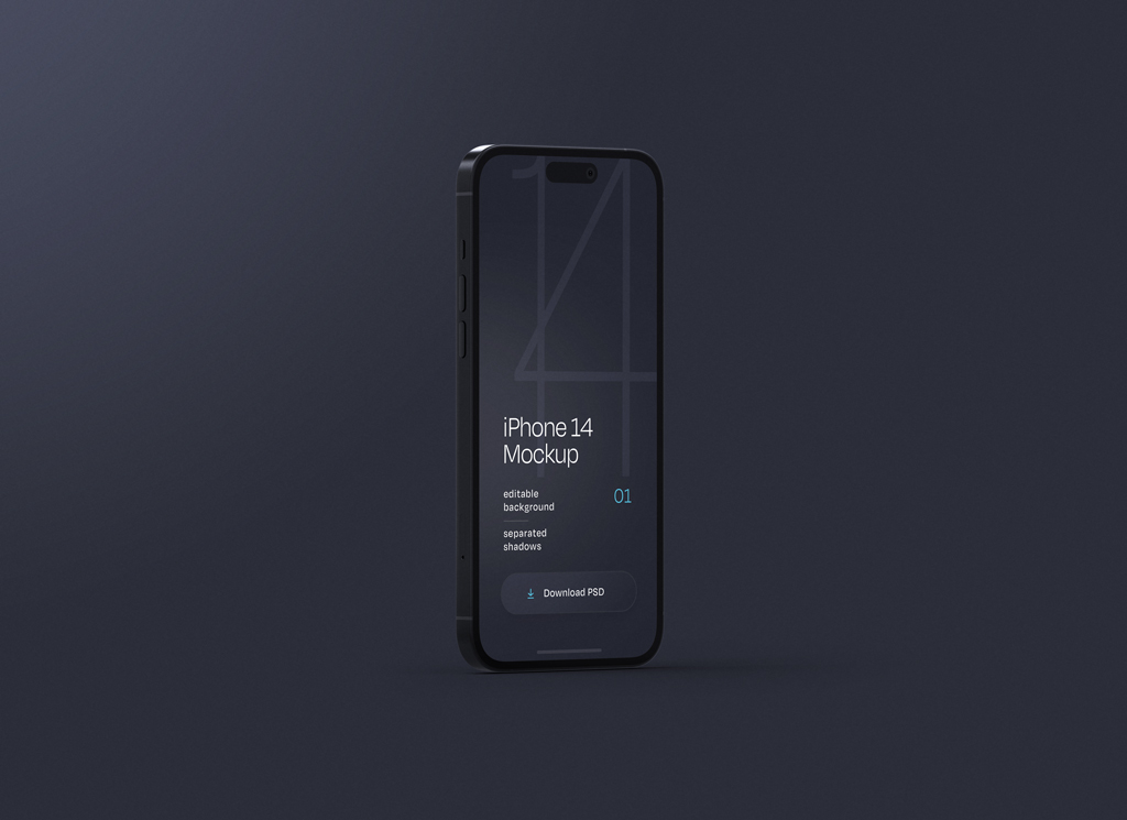 free iphone 14 mockup psd